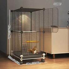 Extra Large Bird Cage With Reinforced Metal Wire For Parrots And Small Animals - Multicolor - View 3