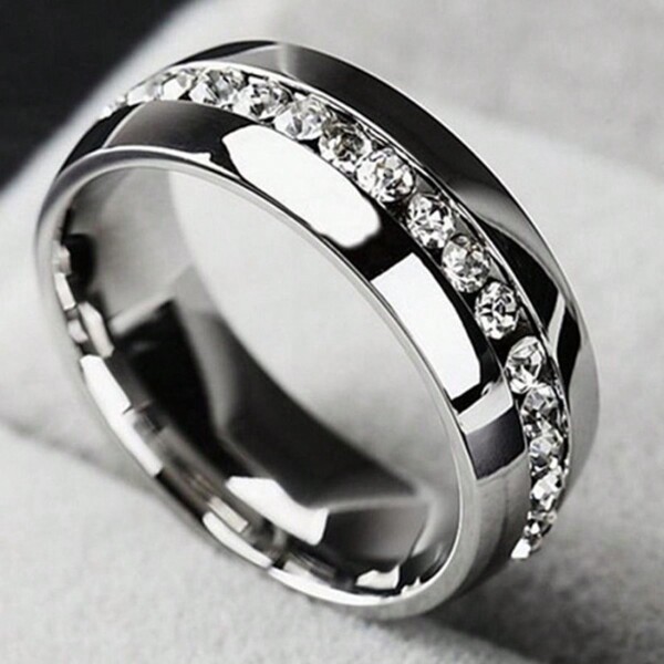 1pc Fashionable Classic Stainless Steel Women's Decorative Ring, Suitable For Daily, Party, Celebration, Festival Gift