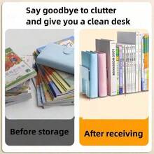 1pc Giá để sách để bàn đơn giản Giá để sách cho học sinh, giá để sách văn phòng bốn giá để sách - Nhiều màu - Xem 4