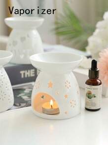 1 件陶瓷精油扩散器芳香灯、家居装饰香薰蜡烛台房间香薰香炉