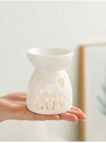 1 件陶瓷精油扩散器芳香灯、家居装饰香薰蜡烛台房间香薰香炉