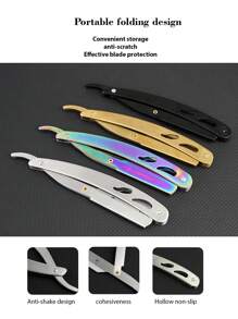 1pc Vintage Stainless Steel Men's Shaving Razor, Multi-Function Hair Trimmer Clipper For Personal & Salon Use, Hair Tools, Hair Products And Accessories For Barber Salon Beauty Travel Essentials, Back To School, Travel Holiday Essentials, Hair Accessories For Women, Slick Back Brush, Barber Accessories, Hair Dryer, Hair, Barber, Hair Tools, Hair Products,Hair Dryer,Hair, Accessories, Hair Products, Hair Tools, Hair Stuff, Hair Care, Curly Hair Brush, Barber, Barber Accessories, Hairdressing Equipment,Travel Essentials,Travel Essential,Hairstyle,Hairdressing,Hair,Travel,Hair Products,Hair Tools,Hair Stuff,Barber,Barber Accessories,Barbershop,Hairdressing Equipment - Multicolor - View 6