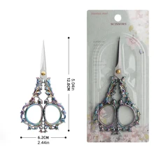 Small Embroidery Scissors Zinc Alloy Sewing Craft DIY Scissors, Household Stitching Tool - Multicolor - View 7