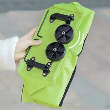 1/2pcs Foldable Wheeled Shopping Cart, Lightweight Collapsible Delivery Bag, Foldable Bag Lightweight Grocery Tote, Foldable Portable Supermarket Shopping Cart, Compact Multi-Function Storage Bag With Wheels, Suitable For Daily Use - Multicolor - View 5