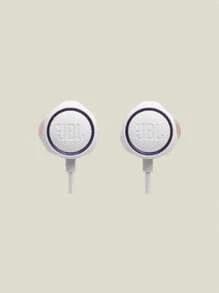 JBL Q50 In-Ear Wired Headphones With Microphone For Mobile Phone Voice Calls Harman QUANTUM Gaming Headphones For Tablets And Laptops Online Classes And Conferences Quantum Storm Mystical Purple Double Suspension Technology Space Surround Sound - White