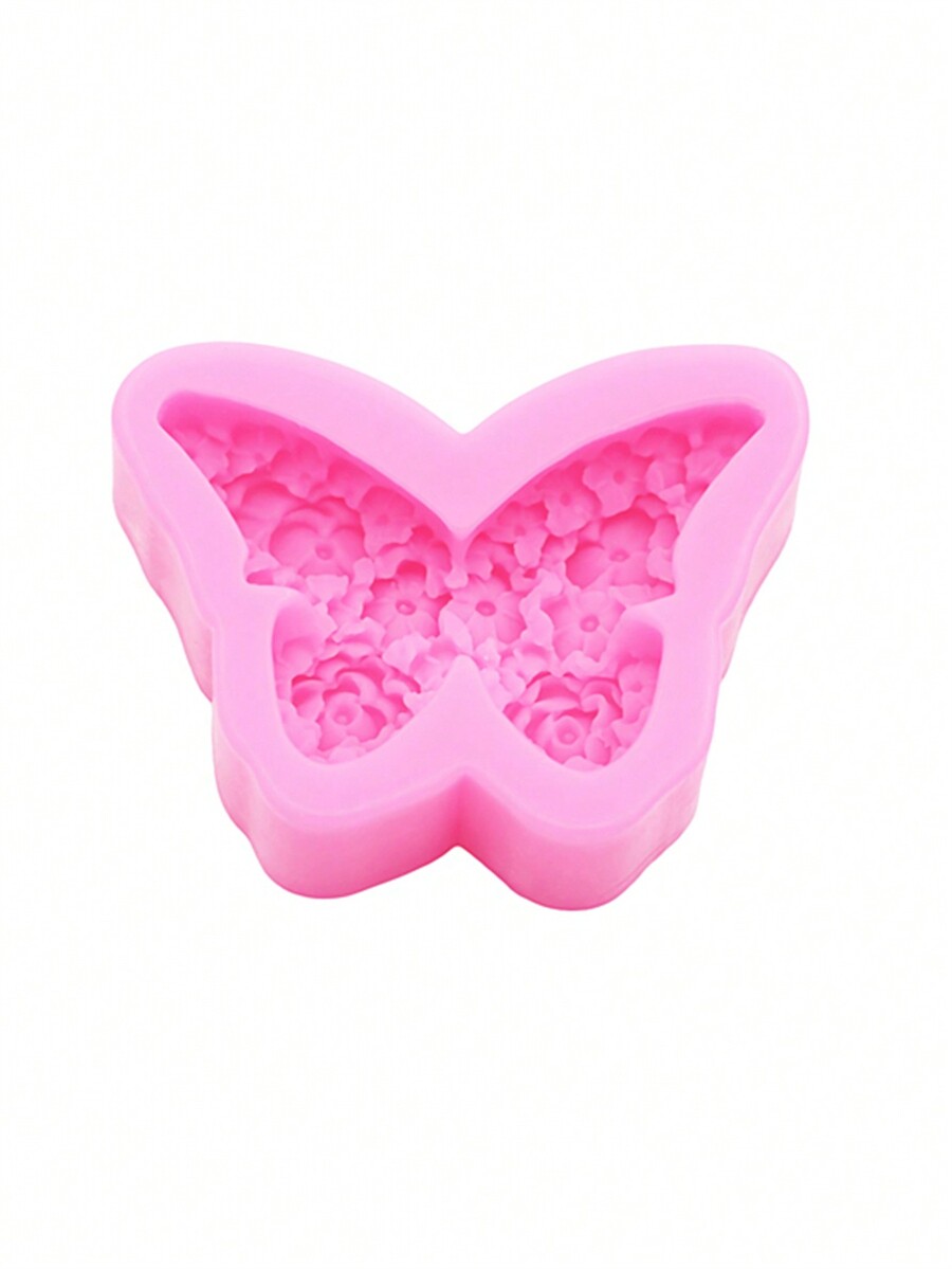 1pc Silicone Mold, Osmanthus Flower & Butterfly Shape, For DIY Candle