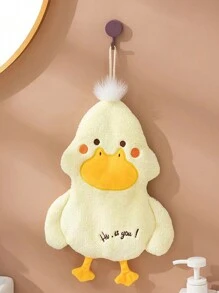1pc Cute Countryside Style Small Duck Hand Towel, Hanging, Absorbent & Easy To Clean, Multipurpose Decorative Towel Home Bathroom Decor Fall Decor Back To School Dish Cloths Kitchen Towel - Multicolor - View 12