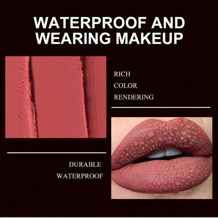 Matte Lipstick Crayons High Pigment, Waterproof, Long Lasting