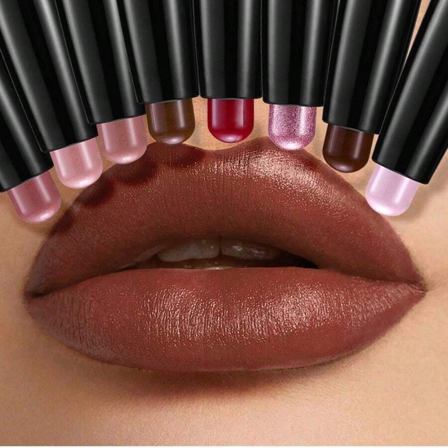 Matte Lipstick Crayons High Pigment, Waterproof, Long Lasting