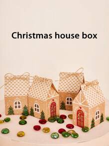 Mini Christmas House Gift Box, Packaging Boxes, Candy Box, Party Supplies, Baking Accessories, Christmas Packaging Box & Bags, Holiday Items Christmas Decorations Christmas Decor Christmas Gifts Christmas Wrapping Paper  Christmas Party Supplies Christmas Gift Bags Christmas Bags Christmas Stickers