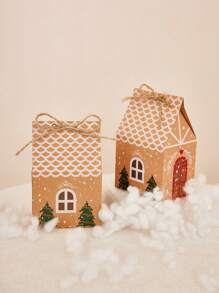 Mini Christmas House Gift Box, Packaging Boxes, Candy Box, Party Supplies, Baking Accessories, Christmas Packaging Box & Bags, Holiday Items Christmas Decorations Christmas Decor Christmas Gifts Christmas Wrapping Paper  Christmas Party Supplies Christmas Gift Bags Christmas Bags Christmas Stickers