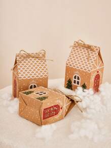 Mini Christmas House Gift Box, Packaging Boxes, Candy Box, Party Supplies, Baking Accessories, Christmas Packaging Box & Bags, Holiday Items Christmas Decorations Christmas Decor Christmas Gifts Christmas Wrapping Paper  Christmas Party Supplies Christmas Gift Bags Christmas Bags Christmas Stickers
