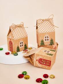 Mini Christmas House Gift Box, Packaging Boxes, Candy Box, Party Supplies, Baking Accessories, Christmas Packaging Box & Bags, Holiday Items Christmas Decorations Christmas Decor Christmas Gifts Christmas Wrapping Paper  Christmas Party Supplies Christmas Gift Bags Christmas Bags Christmas Stickers
