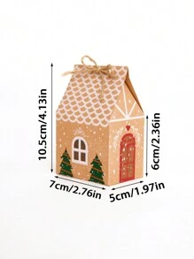 Mini Christmas House Gift Box, Packaging Boxes, Candy Box, Party Supplies, Baking Accessories, Christmas Packaging Box & Bags, Holiday Items Christmas Decorations Christmas Decor Christmas Gifts Christmas Wrapping Paper  Christmas Party Supplies Christmas Gift Bags Christmas Bags Christmas Stickers