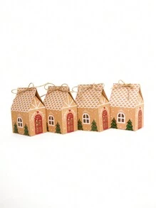 Mini Christmas House Gift Box, Packaging Boxes, Candy Box, Party Supplies, Baking Accessories, Christmas Packaging Box & Bags, Holiday Items Christmas Decorations Christmas Decor Christmas Gifts Christmas Wrapping Paper  Christmas Party Supplies Christmas Gift Bags Christmas Bags Christmas Stickers