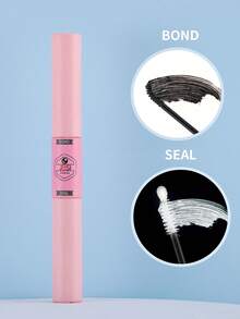 1pc Eyelash Bonding And Sealing 5ml, Strong Styling And Long-Lasting Single Eyelash Glue Latex-Free Waterproof Mild Quick-Drying False Eyelash Glue, Suitable For Sensitive Eye Eyelash Groups DIY Home Eyelash Extension Glue Suitable For All-Day Wear Without Irritation (Black Adhesive + Transparent Seal 2 In 1 ) - Black - View 4