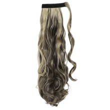 Curly Wave Ponytail Extension 18&24 Inch Heat Resistant Synthetic Wavy Hairpiece Wrap Around Pony Tail Hair Extensions Hairpieces For Women Girls
