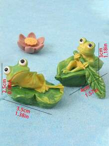 5pcs/10pcs/2pcs/Set Resin 3D Polychrome Frog Garden Decor, DIY Miniature Landscape Accessories, Desktop Decoration, Scene Decoration, Holiday Decoration,Horticultural Ornaments, Room Decoration, Home Decoration, Office Decoration, Theme Party Decoration, Flower Pot Decoration And Gifts,Aquarium Fish Tank Decoration Animals