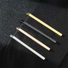 1pc Tie Clip Classic Slim Design Non-Damaging Tie Clip, Versatile Accessory Suitable For Men's Daily Wear
