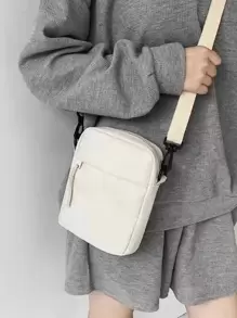 Unisex Waterproof Crossbody Shoulder Bag - Blanco - Ver 2