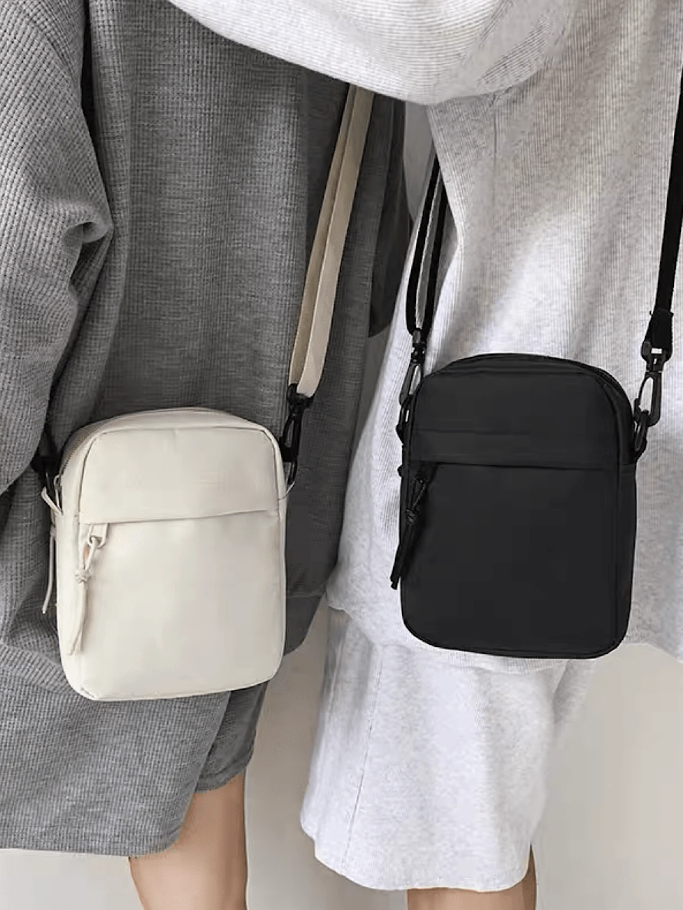 Unisex Waterproof Crossbody Shoulder Bag - Blanco - Ver 1