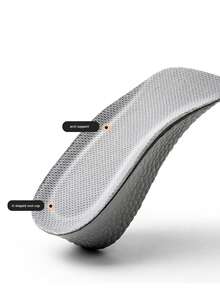 Đế giày tăng chiều cao vô hình hỗ trợ vòm chân 1,5cm, 2,5cm, 3,5cm, mềm mại và thoải mái, giảm xóc, chống mùi, dành cho nam và nữ - Xám - Xem 5