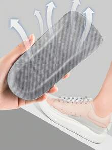 Đế giày tăng chiều cao vô hình hỗ trợ vòm chân 1,5cm, 2,5cm, 3,5cm, mềm mại và thoải mái, giảm xóc, chống mùi, dành cho nam và nữ - Xám - Xem 2