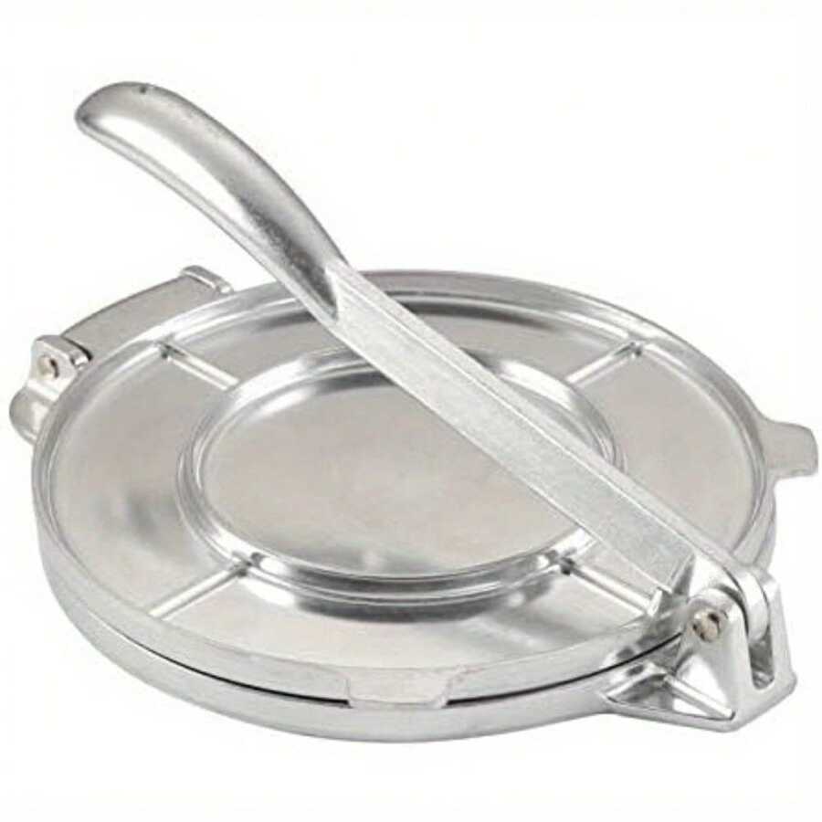 8 Inch Tortilla Press Tortilla Maker  Aluminum Tortilla Dough Press For Flour Tortilla Pie Crusts For Home Kitchen (Silver) - Silver - View 1