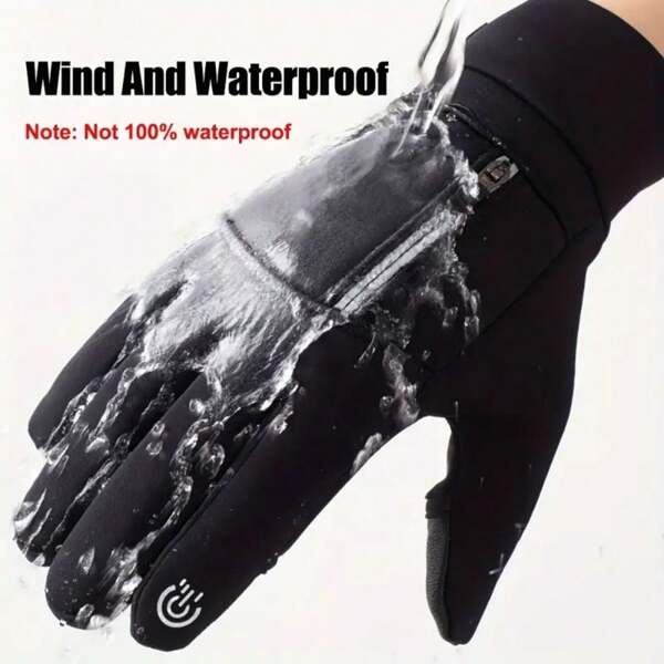 Winter Gloves Women Men Ski Gloves, Snow Gloves Windproof Waterproof Touch Screen Warm Gloves For Running, Cycling, Skiing, Snowboarding, Biking, Hiking, Driving, Walking, Typing, Freezing Work, Sports, Football, Shooting,Black Gloves Thermal, Hand Warmer