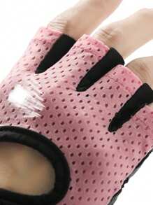Women's Versatile Cycling, Weightlifting & Fitness Fingerless Anti-Slip Breathable Perforated Quick-Dry Gloves Halloween