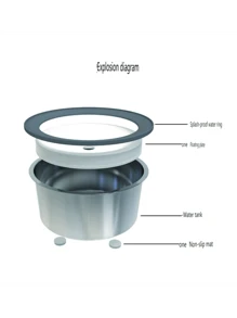 狗饮水器 猫饮水器 宠物浮动水碗 非湿嘴悬浮饮水器 大容量 防溅防撞 不锈钢猫狗饮水器 - 彩色 - 查看 3