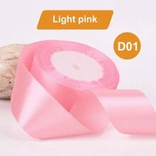 1 Rollo de 25 yardas de cinta de satén de 4 cm/1,57 pulgadas de ancho en colores variados - Perfecta para hacer lazos de rosas, decoraciones de pasteles y navideñas - Vibrante, suave, cintas para manualidades y envoltorios de regalos, Día de San Valentín