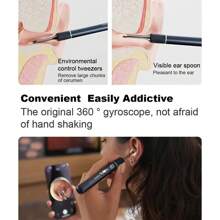 Bebird note 5 Otoscopio limpiador de oídos con cámara 10mpx y pinzas de extraccion. - Blanco - Ver 4