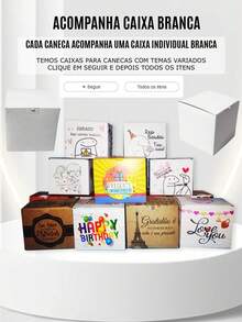 Personalized Halloween 3D Different Porcelain Coffee Mugs 325ml - 白色 - 查看 5