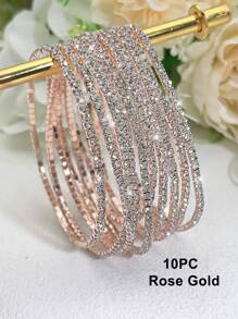 Bracelet de tennis ultra-fin de 2 mm avec perles en cristal blanc, élastique pour femmes