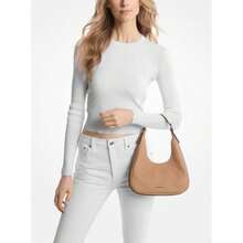 Michael Kors Michael_kors | Nolita  Pebbled Leather Hobo Shoulder Bag - 駝色 - 查看 3