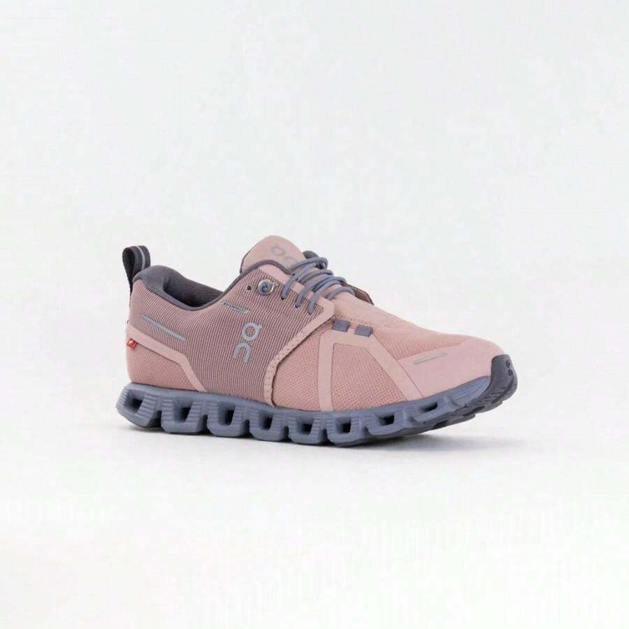 On Running Women's Cloud 5 Waterproof Sneakers In Rose/Fossil - Rose/Fossil - View 1