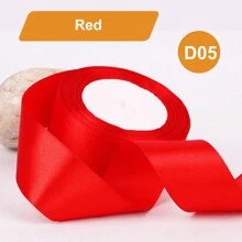 1 Rollo de 25 yardas de cinta de satén de 4 cm/1,57 pulgadas de ancho en colores variados - Perfecta para hacer lazos de rosas, decoraciones de pasteles y navideñas - Vibrante, suave, cintas para manualidades y envoltorios de regalos, Día de San Valentín