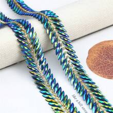 1入組馬眼樹脂鑲嵌熱熔膠修飾鍊條 DIY 婚紗服裝配件 - 彩色 - 查看 10