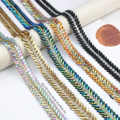 1入組馬眼樹脂鑲嵌熱熔膠修飾鍊條 DIY 婚紗服裝配件