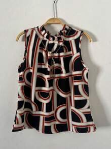 New 2024 Printed Tank Top - 黑色 - 查看 1