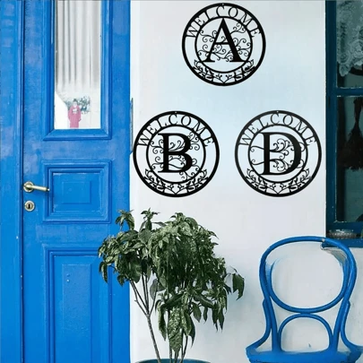 1 szt. Żelazna sztuka listu sylwetka metalowa dekoracja ścienna kreatywna zawieszka ścienna do salonu wystrój domu najlepsze prezenty