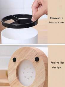 1 Peça Caixa de Armazenamento de Talheres de Cozinha para Hashis, Colheres e Facas com Base de Drenagem Removível, Pote de Armazenamento de Talheres, Suporte de Tubo de Talheres de Plástico com Vários Compartimentos e Bottom Coador - Acessórios de Casa e Cozinha, Armazenamento de Cozinha, Organizador de Cozinha, Itens de Armazenamento, Cozinha, Armazenamento, Organizador, Organização, Organizadores, Organizador de Gaveta, Viagem, Itens de Cozinha, Utensílios de Cozinha, Ferramentas de Cozinha, Coisas de Cozinha, Decoração de Casa, Presentes de Natal, Presentes de Casa, Decoração de Quarto