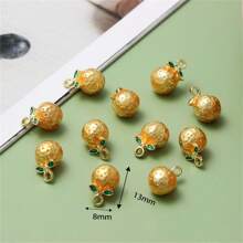 5/Pcs Random Mixed Color Alloy 3D Fruit Pendant DIY For Earrings, Bracelets, Keychains, Bag Charms, Pendant Accessories - Multicolor - View 39