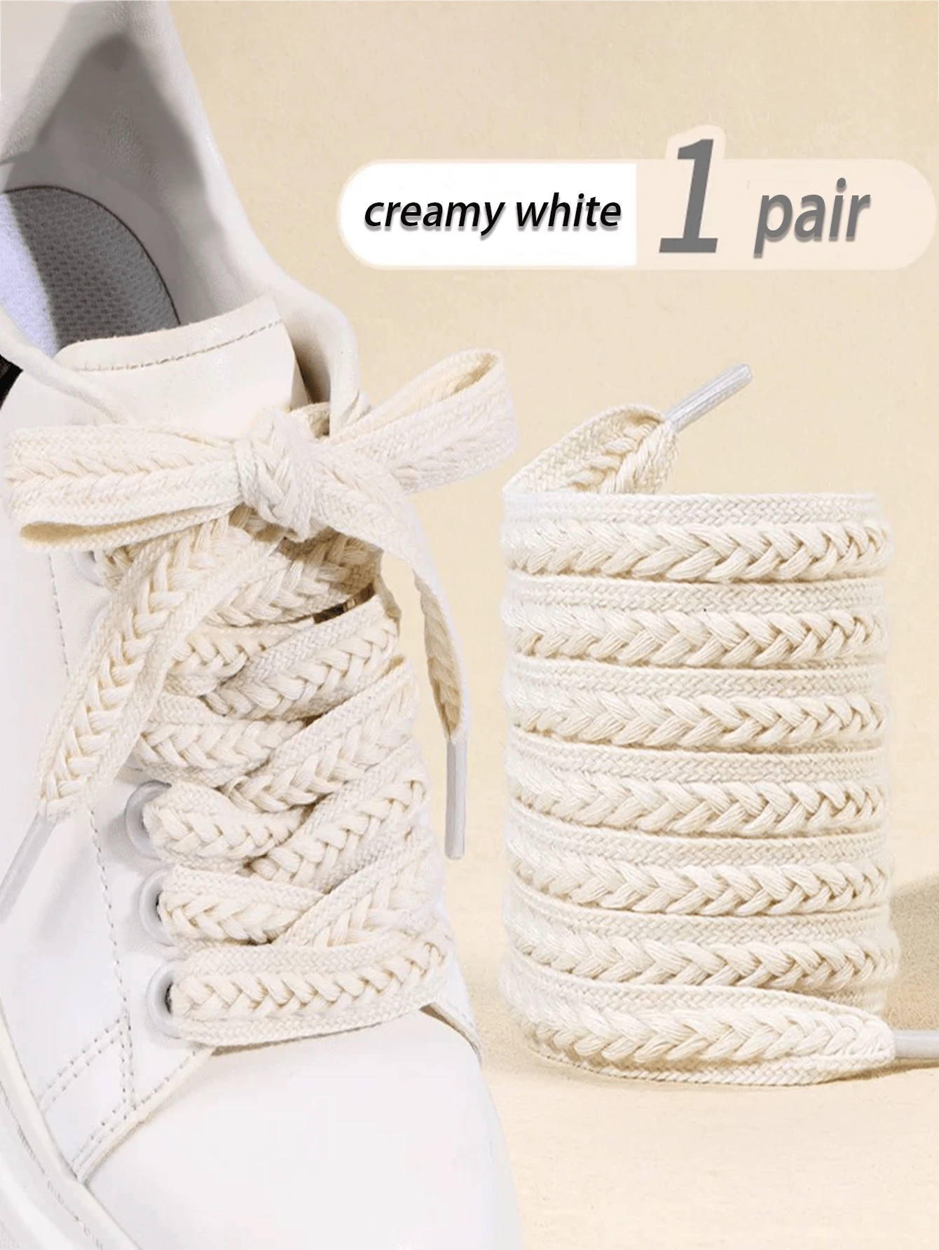 1pair Vintage Fashion Shoelaces For Canvas Shoes Skate Shoes for Sale