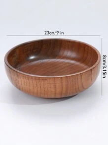 1 件或 6 件/套木碗、木制搅拌碗、沙拉碗、装饰桌面碗，适用于家庭、办公室、派对、圣诞节礼物、感恩节、学校用品 - 棕色 - 查看 11
