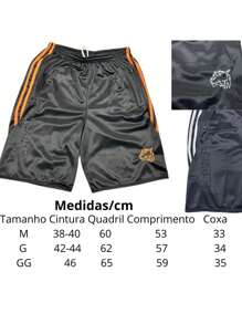 KIT 3 Shorts/Bermuda Masculina Moletom listrado lisa Chimpa Flanelada Esportivo Excelente Para Academia