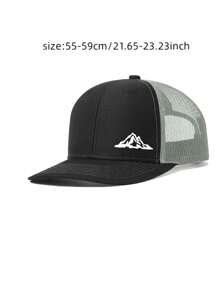 1pc Unisex Adjustable Size Truck Driver Hat Baseball Cap Dad Hat Casual Wear Suitable For Daily Use, Outdoor Traveling, Hiking, Gift, Holiday, Party - Style B - View 3