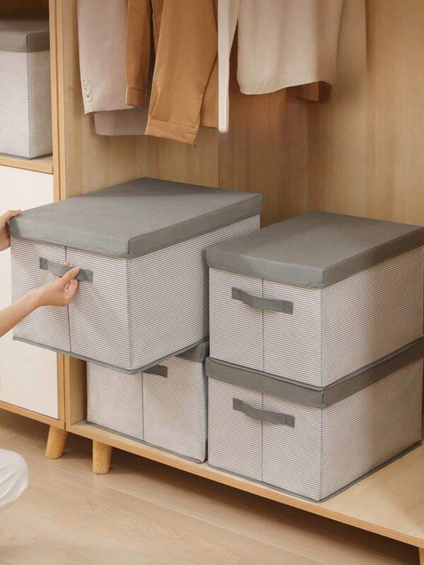 1/3pcs, Large Capacity Foldable Storage Box, Organizer For Underwear Storage, Wardrobe Cabinet, Dressing Table Storage Box, Clothing Storage Bag, Organizer For Organizing Clothes Under Bed And Wardrobe, Suitable For Baby Clothing, Bras, Socks, Ties, Scarves, Travel And Moving Luggage Bags, Student Return Supplies