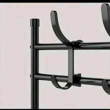 ESTANTE ORGANIZADOR PARA COLGAR GORRAS Y CHAMARRAS MULTIFUNCION - Negro - Ver 4